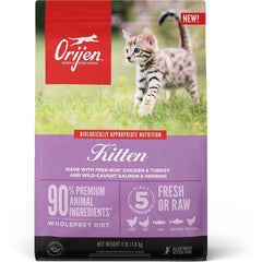 Alimento para Gato Cachorro Orijen Kitten Pollo, Pavo, Salmón y Arenque 1.8kg