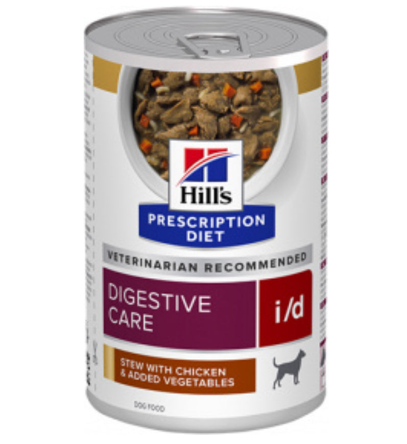 Alimento húmedo para perro Hill’s Prescription Diet i/d Digestive Care Estofado de Pollo y Vegetales 354 g