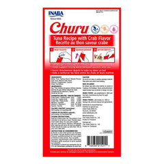 Snack para gato Inaba Churu Tuna con Cangrejo (4 piezas x 14g)