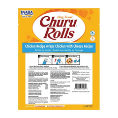 Snack para perro Churu Rolls 8 piezas - pollo con queso 96 g