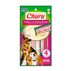 Snack para perro Inaba Churu 8 piezas - pollo con salmón 160 g