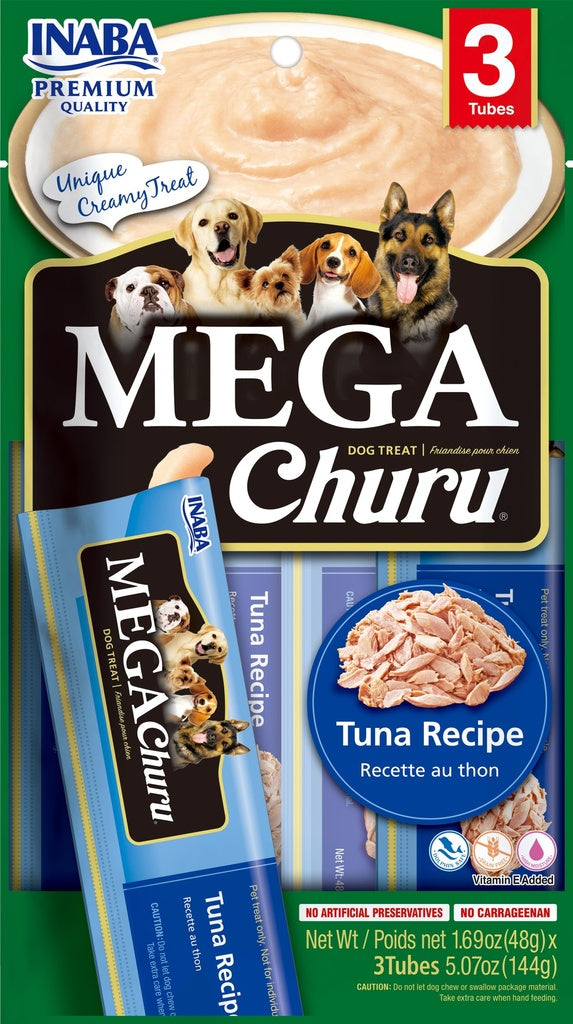 Snack para perro Inaba Mega Churu 3 piezas - atún 144 g
