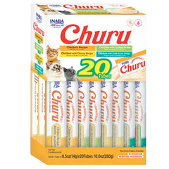 Snack Cremoso Para Gato Inaba Churu Caja 20 tubos Pollo (naranja) – 20 unidades x 14 g