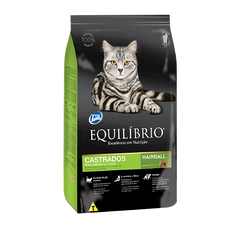 Alimento para gato adulto Equilíbrio castrado Hairball 1.5 kg