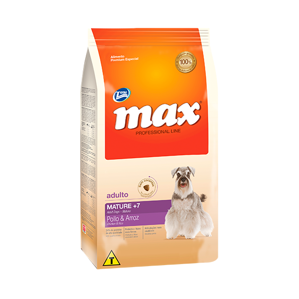 Alimento para perro Max Mature +7 Pollo y Arroz