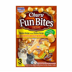 Churu Snack Para Gato Fun Bites de Pollo Relleno de Pollo Inaba – 3 unidades x 20 g
