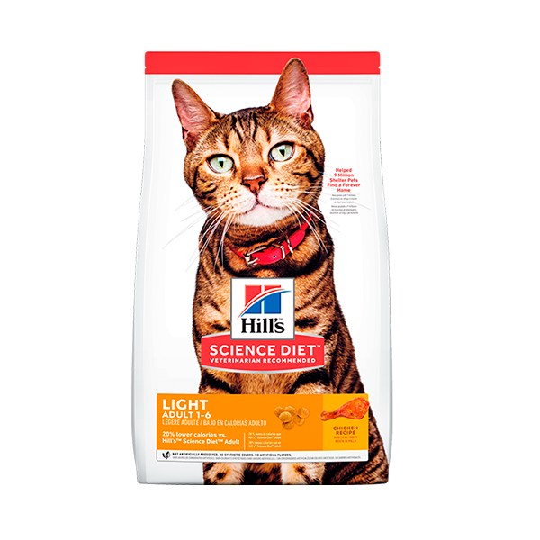 Alimento para gato Hill's Science Diet Light Adult 1-6 Pollo 1.8kg