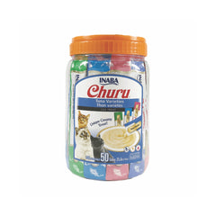 Snack Cremoso Bombonera Para Gato Inaba Churu Tuna Varietes – 50 unidades x 14 g