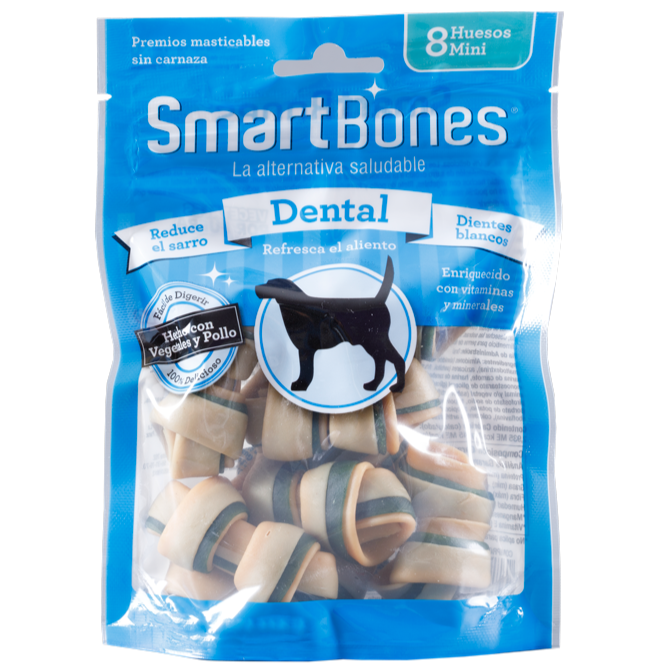 Snack para perro SmartBones Dental Mini 8 unidades