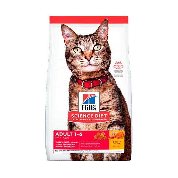 Alimento para gato Hill's Science Diet Adult 1-6 Pollo 1.8kg