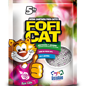 Arena para gato FOFICAT aroma rosa 5 kg