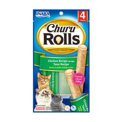 Snack Para Gato Churu Rolls Pollo y Atún – 4 unidades x 40 g