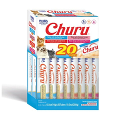 Snack Para Gato Cremoso Inaba Churu tuna seafood mix variety (azul) – 20 unidades x 14 g