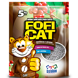 Arena para gato FOFICAT café 5 kg