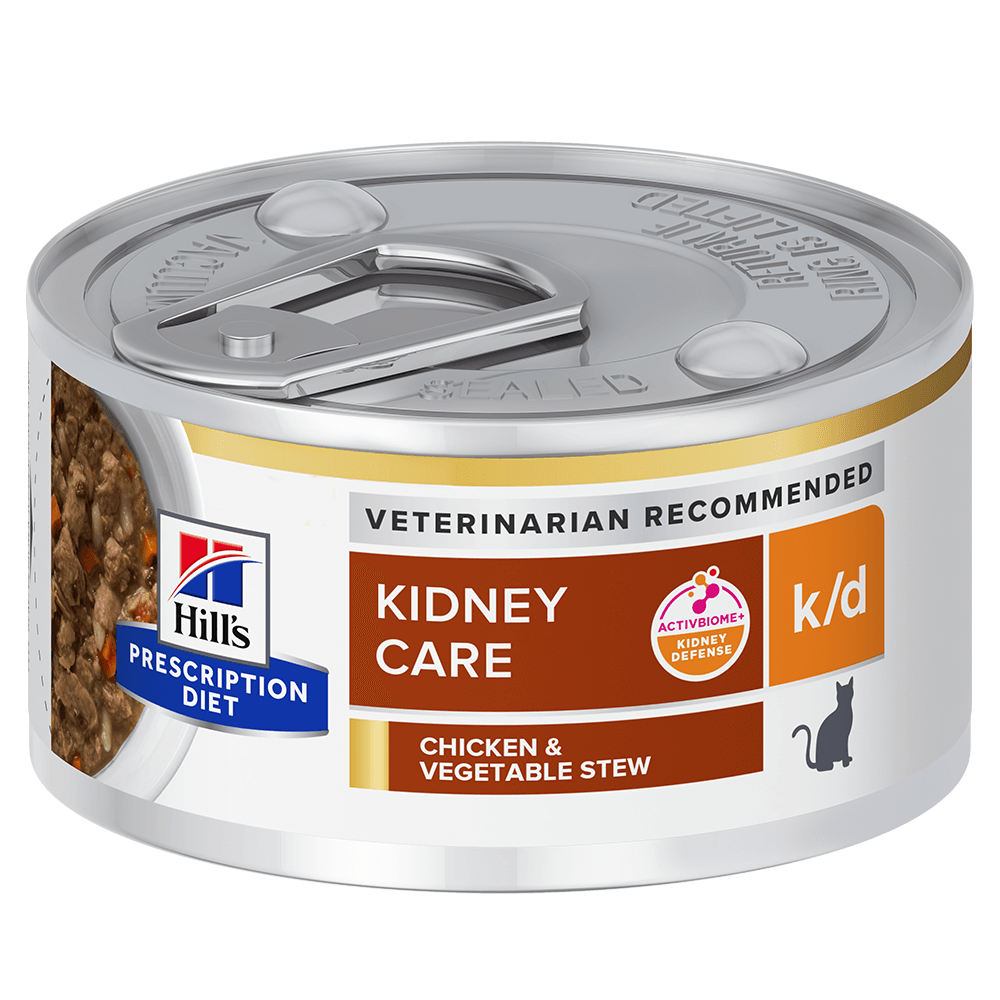 Alimento húmedo para gato Hill's Prescription Diet k/d Kidney Care Estofado de Pollo y Vegetales 5.5oz
