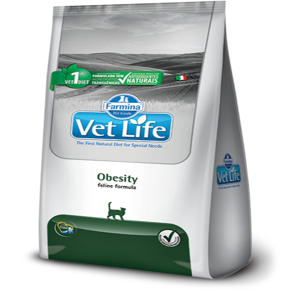 Alimento para gato Vet Life Feline Obesity 2 kg