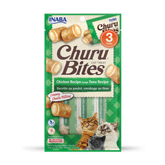 Snack Cremoso Para Gato Inaba Churu Bites Pollo Wraps Atún –  3 unidades x 10 g