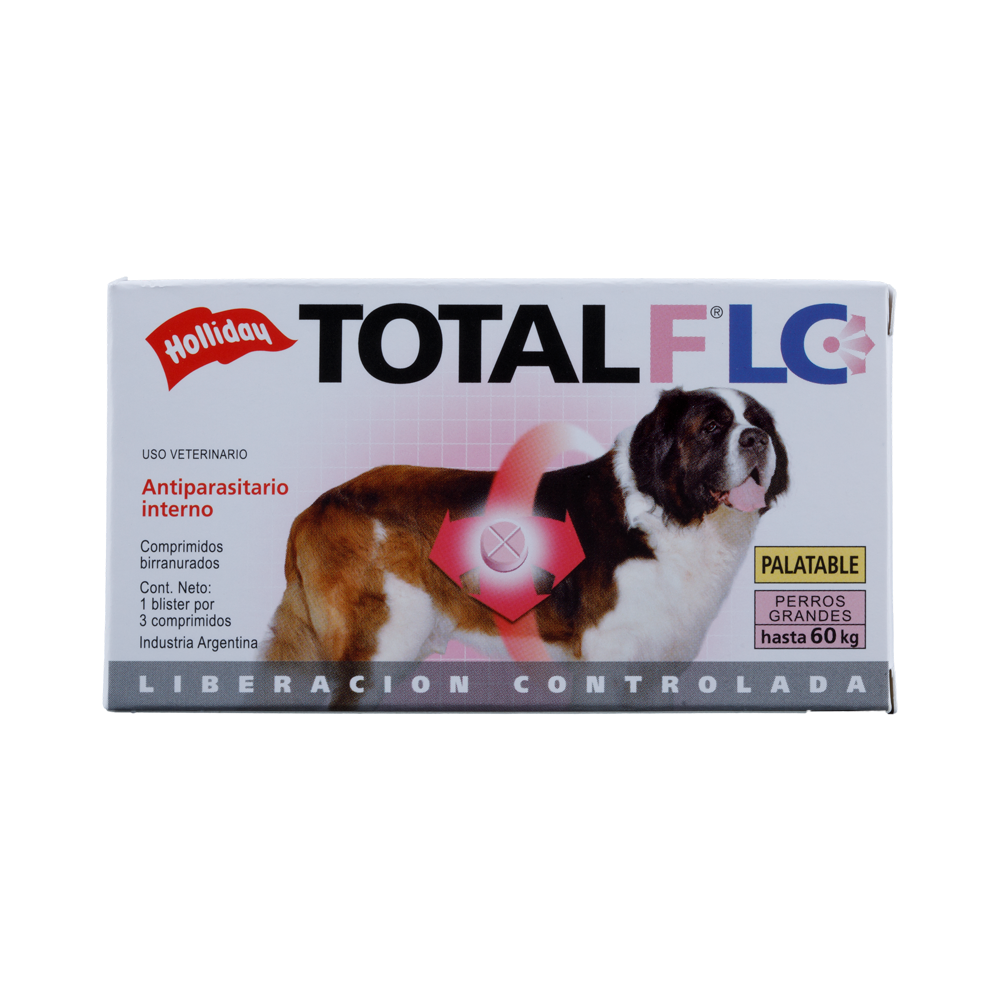 Antiparasitario interno Total FULL FLC para perro grande – 3 comprimidos