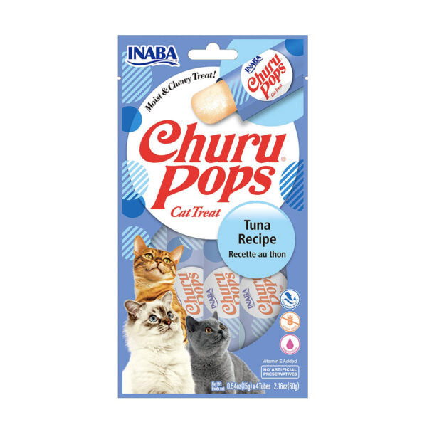 Snack Para Gato Inaba Churu Pops Atún – 4 unidades x 15 g