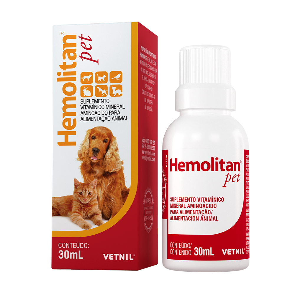 Suplemento veterinario Hemolitan 30 ml