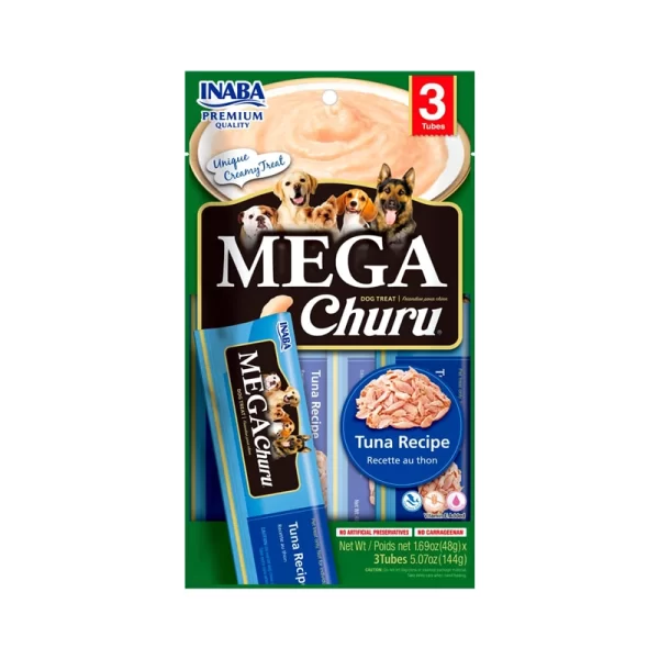 Snack para perro Inaba Mega Churu 3 piezas - atún 144 g